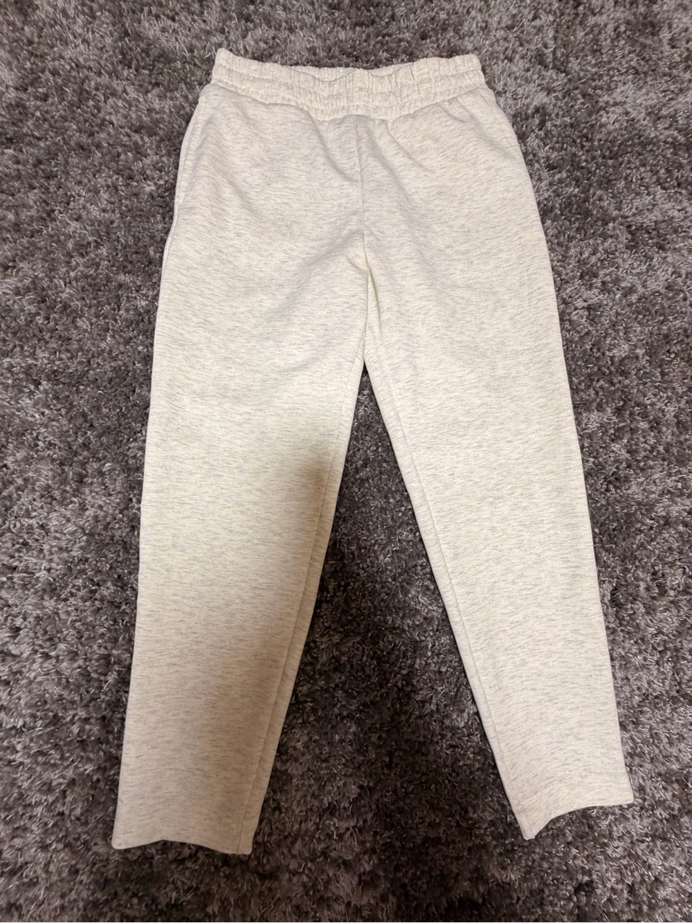 Zenana Outfitters Light Gray Kids Jogger Sweatpants